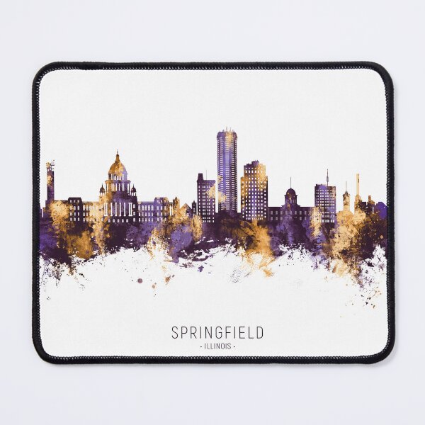 Item preview, Springfield Illinois Skyline designed and sold by ArtPrints.