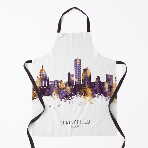 Aperçu de l'œuvre Springfield Illinois Skyline créée et vendue par ArtPrints.