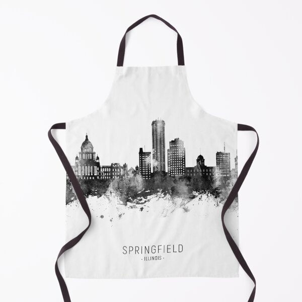 Aperçu de l'œuvre Springfield Illinois Skyline créée et vendue par ArtPrints.
