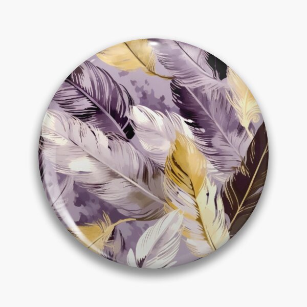 Artikelvorschau, Feathers - Lavender, eggplant, ivory, gold, silver 3 entworfen und verkauft von Highlandkings.