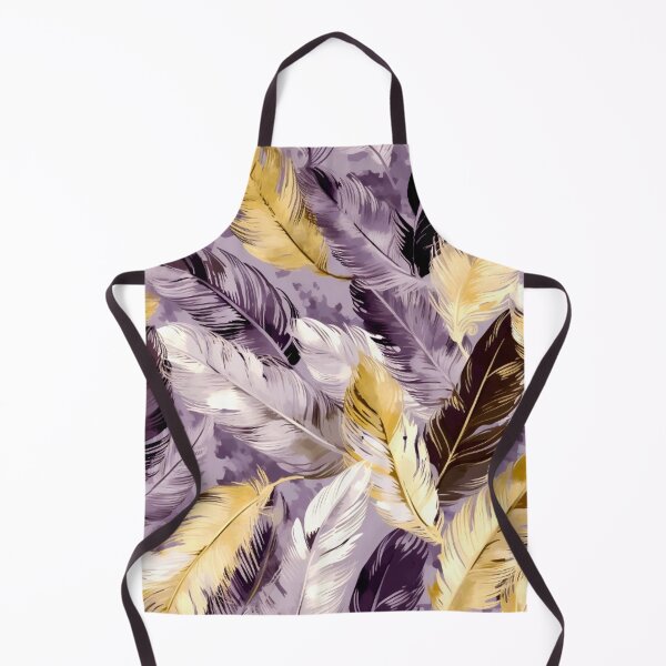 Aperçu de l'œuvre Feathers - Lavender, eggplant, ivory, gold, silver 3 créée et vendue par Highlandkings.