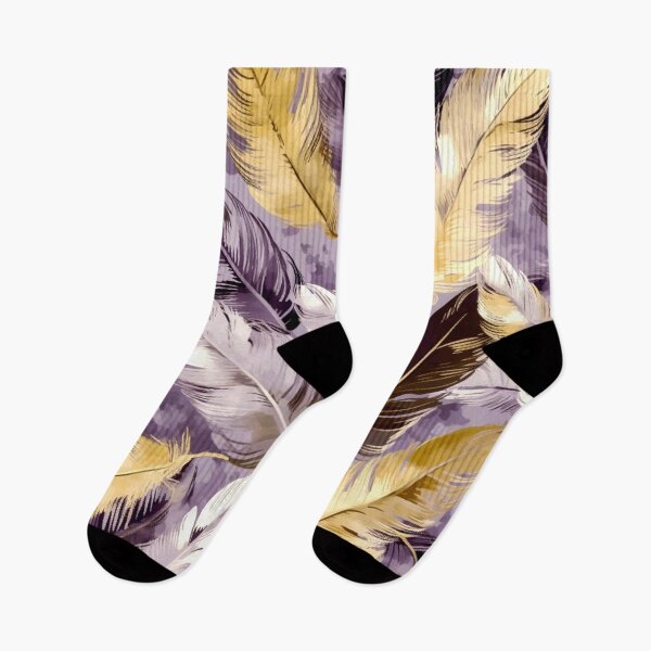 Item preview, Feathers - Lavender, eggplant, ivory, gold, silver 3 designed and sold by Highlandkings.