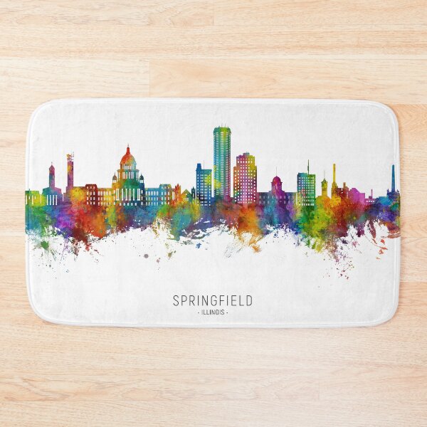 Item preview, Springfield Illinois Skyline designed and sold by ArtPrints.