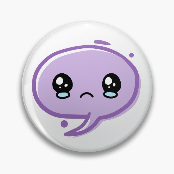 Item preview, Cute Purple Sad Face designed and sold by MooZell.