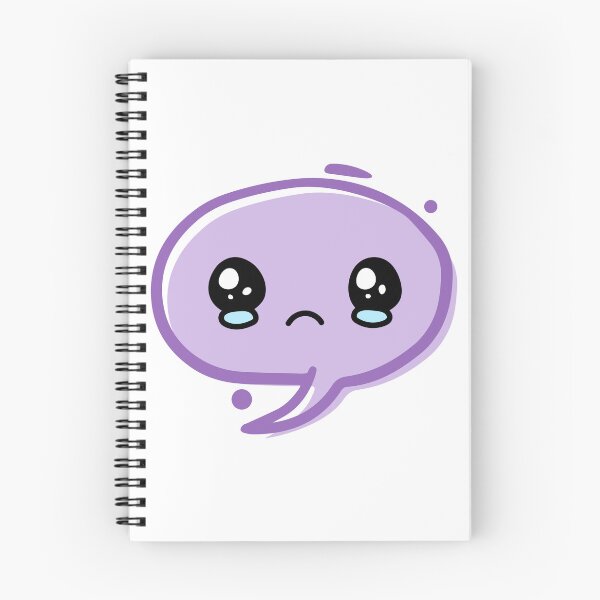 Item preview, Cute Purple Sad Face designed and sold by MooZell.