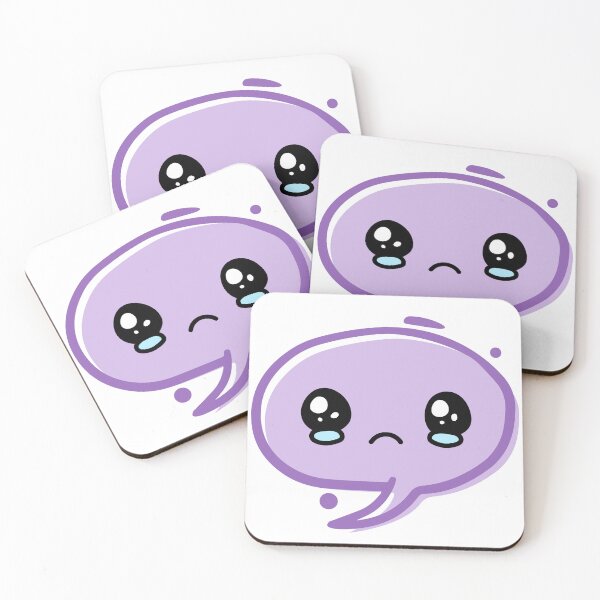 Item preview, Cute Purple Sad Face designed and sold by MooZell.