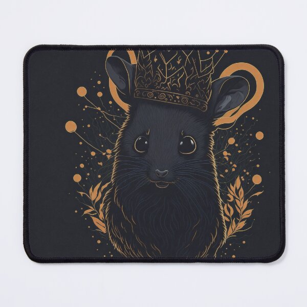 Item preview, Regal Black Mouse Queen: Captivating Allure T-Shirt Design designed and sold by zax454.