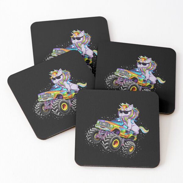 Item preview, Unicorn Riding Monster Truck Funny Kids Unicorn Lover designed and sold by Designer-Girl.