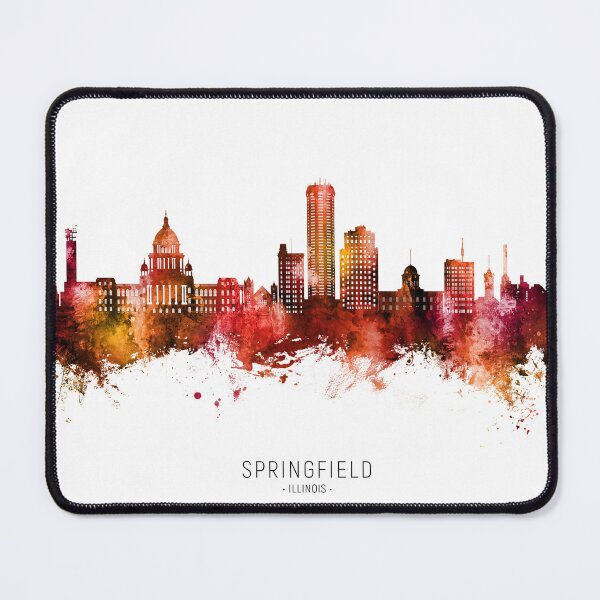 Item preview, Springfield Illinois Skyline designed and sold by ArtPrints.