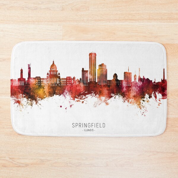Item preview, Springfield Illinois Skyline designed and sold by ArtPrints.