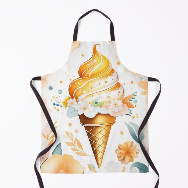 Item preview, golden ice cream summer with roses designed and sold by Five Seventy Five.