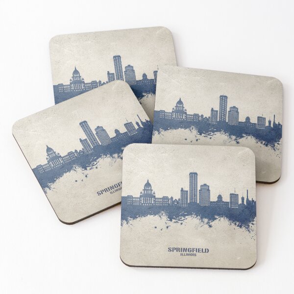 Item preview, Springfield Illinois Skyline designed and sold by ArtPrints.