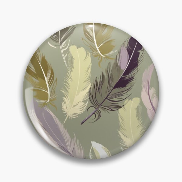Artikelvorschau, Feathers - Lavender, olive green, beige, gray, silver entworfen und verkauft von Highlandkings.