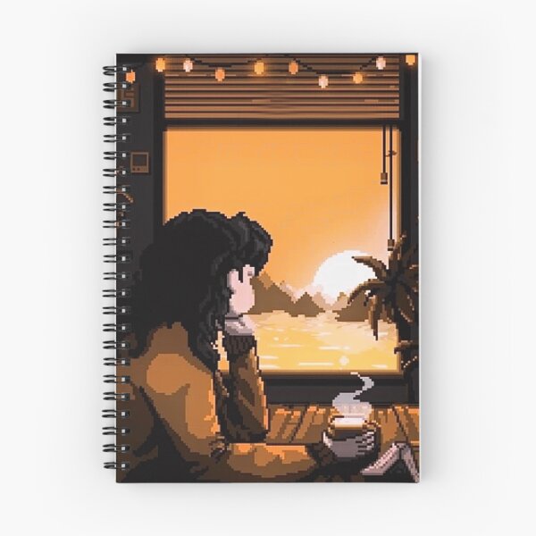 Item preview, Sunset Serenity: ventana de 16 bits Lámina artística designed and sold by ThreadedExpress.