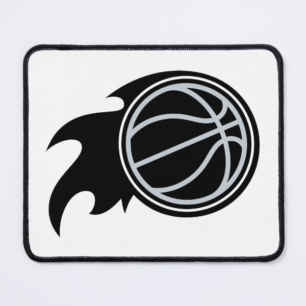 Item preview, Basketball with flames black white designed and sold by Tarroi.