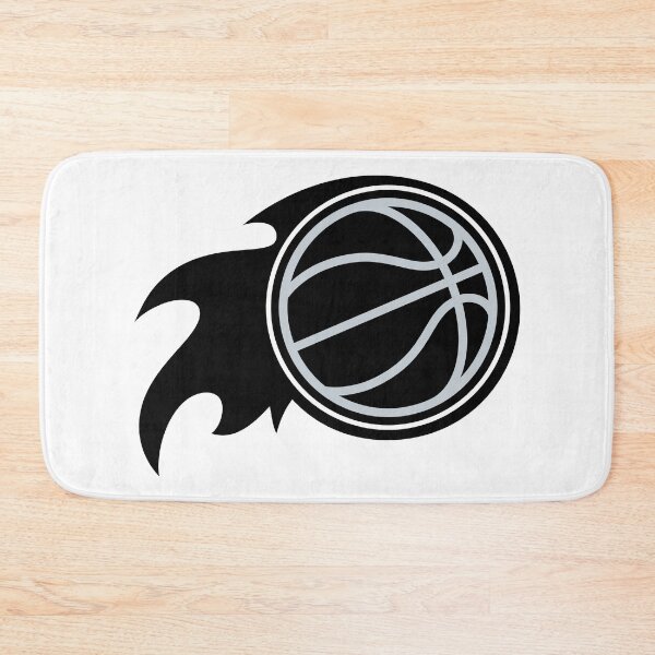 Item preview, Basketball with flames black white designed and sold by Tarroi.