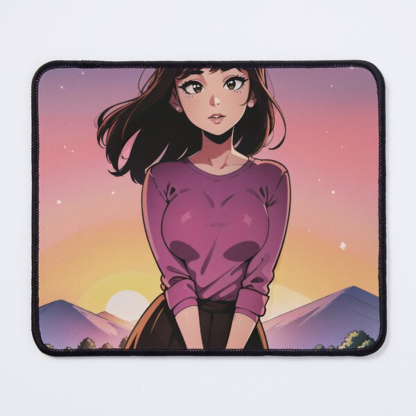 Item preview, Anime Sunset babe designed and sold by Purrfect Aiart.