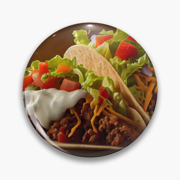 Item preview,  taco on wooden table with sauce generative designed and sold by TheVIP.