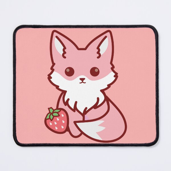 Item preview, Cute strawberry fox designed and sold by SunMoonMilk.