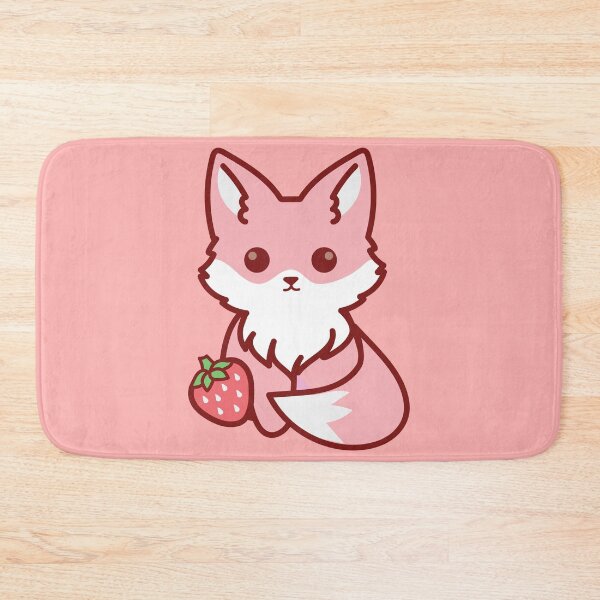 Item preview, Cute strawberry fox designed and sold by SunMoonMilk.