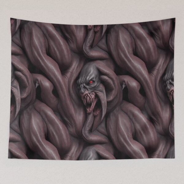 Item preview, Horor monster melted flesh pattern designed and sold by Rothnaric.