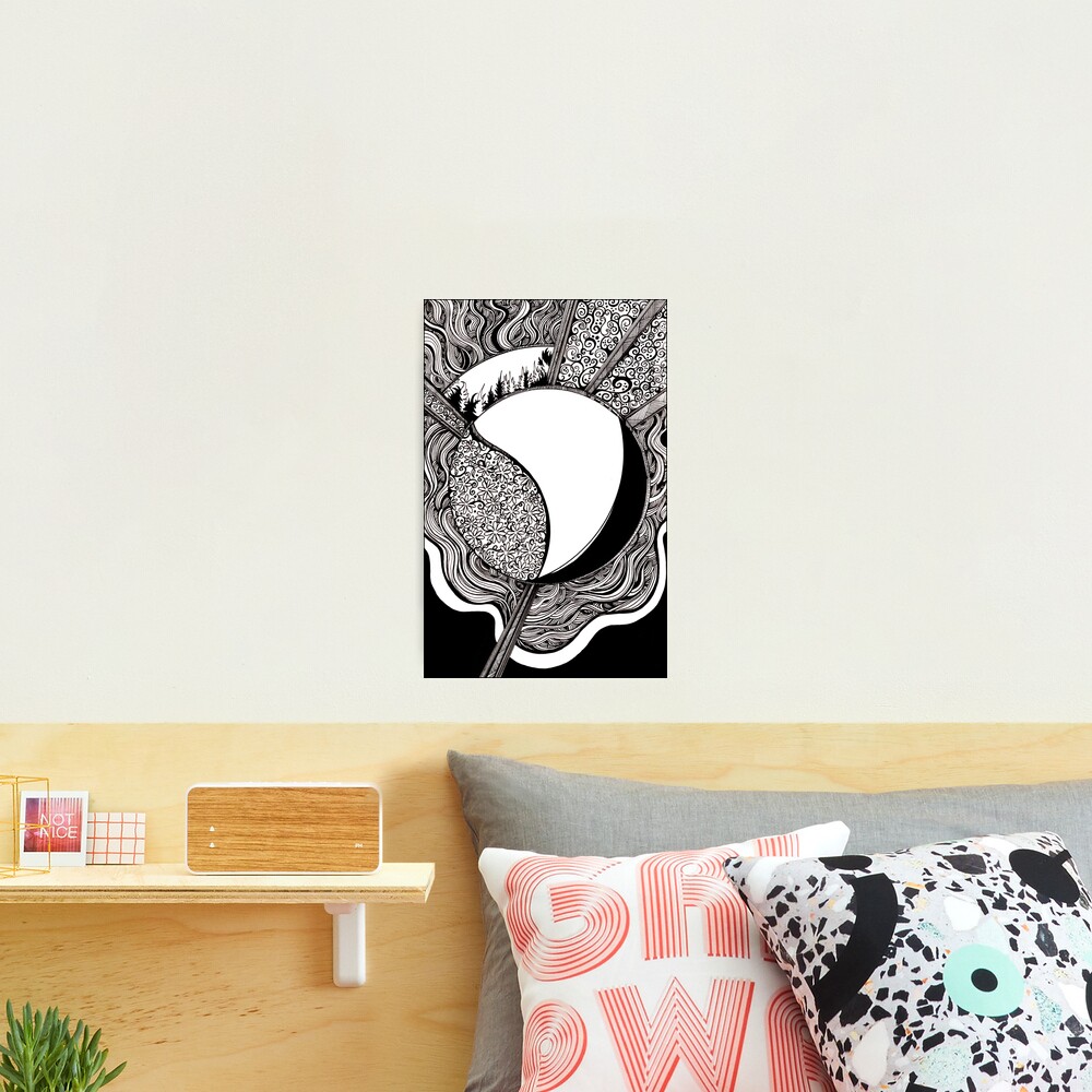 Emanation, Ink Drawing Photographic Print