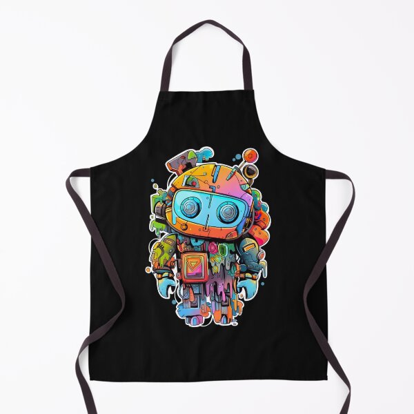 Item preview, Robot - Retro, funny designed and sold by Soraia Freire.