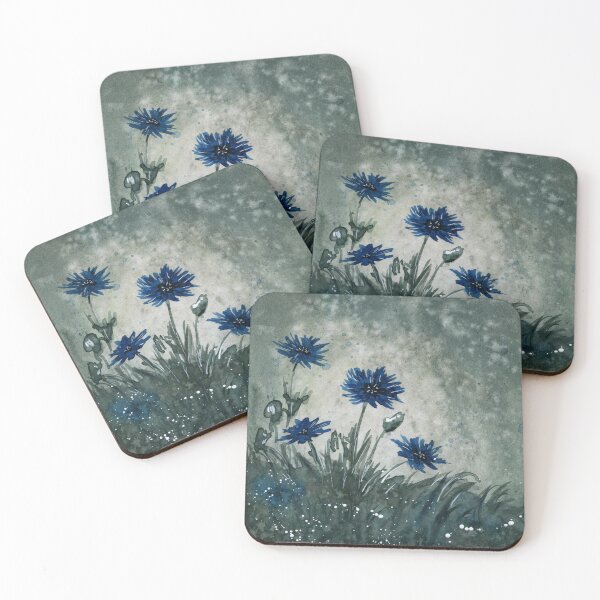 Item preview, Wild Cornflowers - Watercolor Painting designed and sold by Pattokarts.