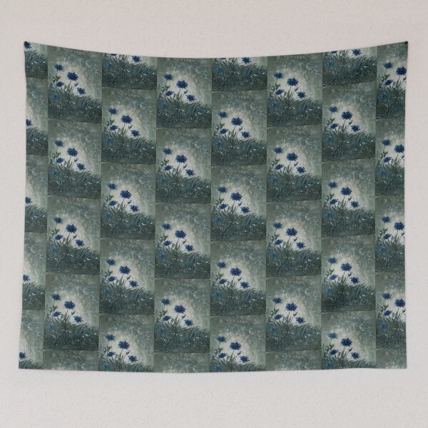 Item preview, Wild Cornflowers - Watercolor Painting designed and sold by Pattokarts.