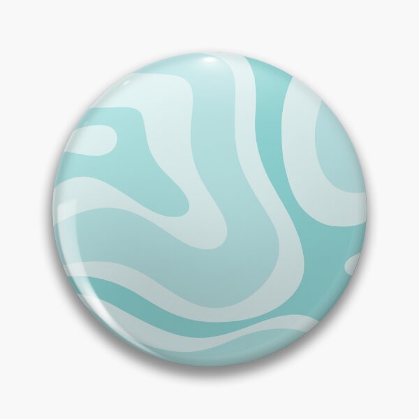Item preview, Modern Retro Liquid Swirl Abstract in Light Aqua Teal Blue designed and sold by kierkegaard.