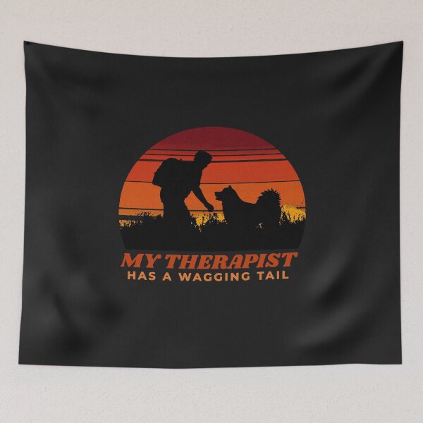 Item preview, My Therapist Has A Wagging Tail Husky Gift  designed and sold by Guarddogdrive.