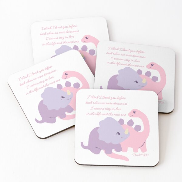 Item preview, Loved You Before Cute Pink Dinosaur Lyrics designed and sold by doria-photos.