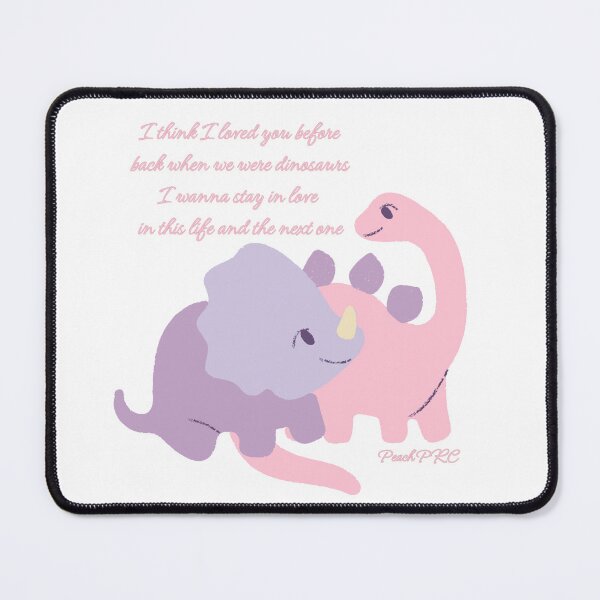 Item preview, Loved You Before Cute Pink Dinosaur Lyrics designed and sold by doria-photos.