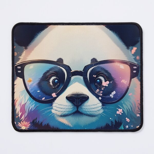 Item preview, Panda Bear Wearing Glasses designed and sold by Lia's AI Art.