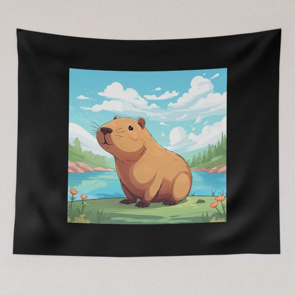 Item preview, Cute Capybara designed and sold by Mateusz Majcherek.