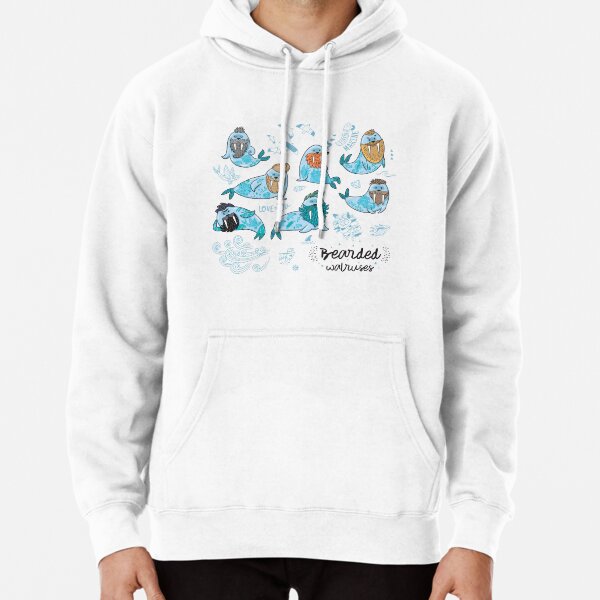 Bearded walruses Pullover Hoodie