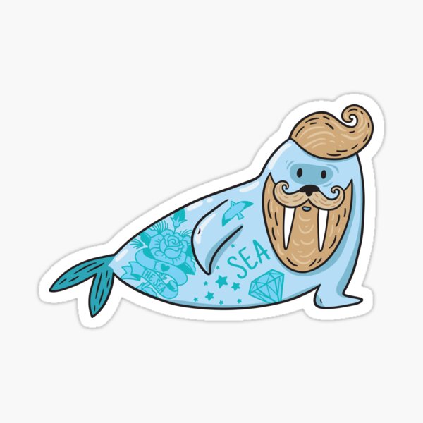 Item preview, Bearded walruses designed and sold by PenguinHouse.