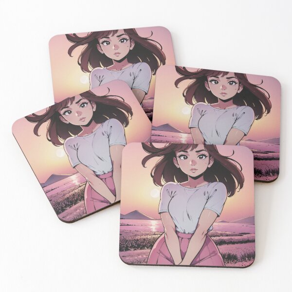 Item preview, Anime Sunset babe designed and sold by Purrfect Aiart.