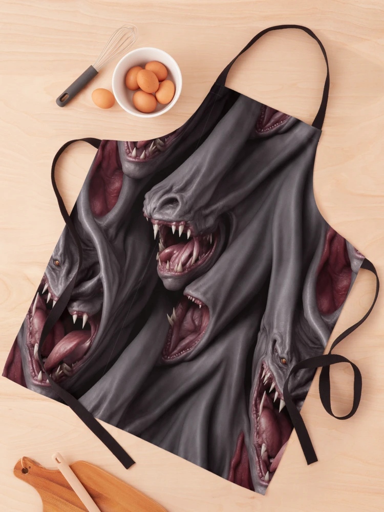 Thumbnail 1 von 6, Schürze, Nightmare monster melted flesh pattern designt und verkauft von Rothnaric.