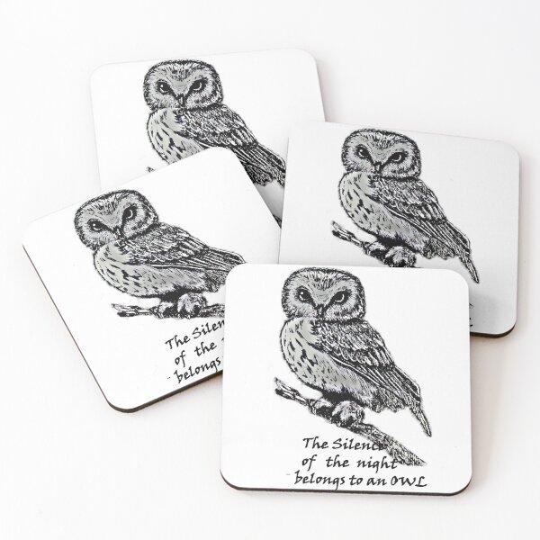 Item preview, The silence of the night belongs to an owl& black designed and sold by EireneSan.