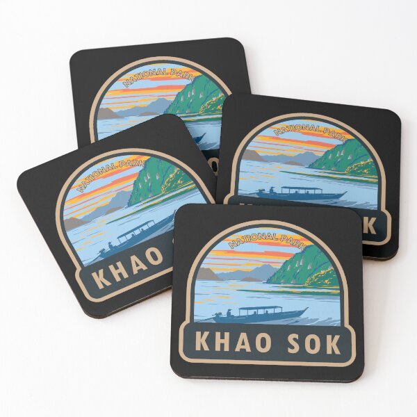Item preview, Khao Sok National Park Thailand Travel Art designed and sold by KrisSidDesigns.