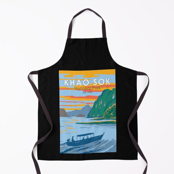 Item preview, Khao Sok National Park Thailand Travel Art Vintage designed and sold by KrisSidDesigns.