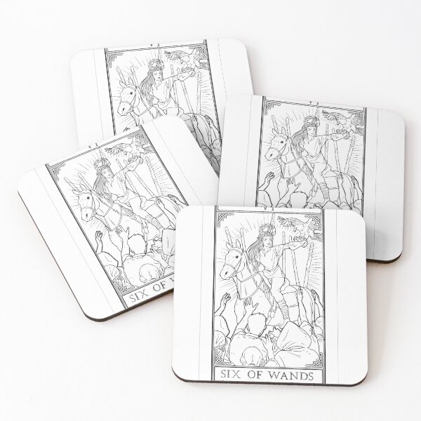 Item preview, Carrow's Tarot - Six of Wands designed and sold by CarrowBrown.