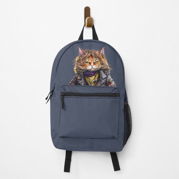 Item preview, Cool Cat, Leather-wearing Biker Cat, Born to be Wildcat designed and sold by MoonFoxDesign.