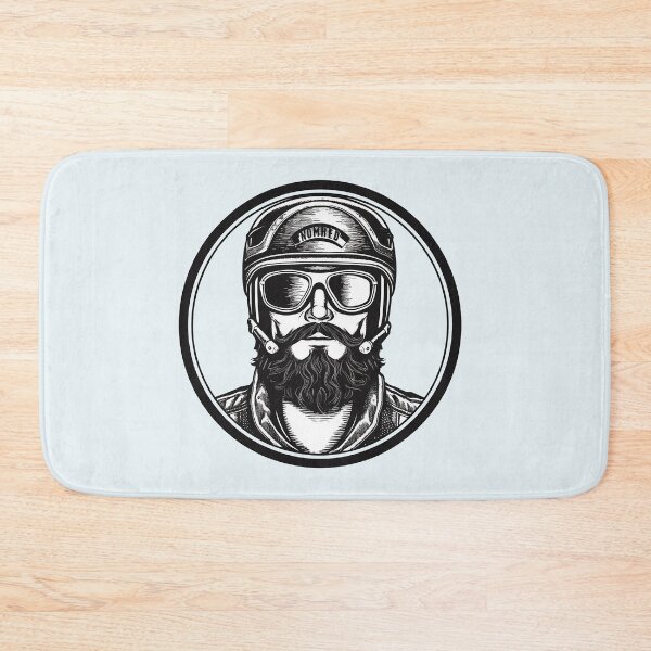 Item preview, Beard and Moustache Biker on The Road designed and sold by ErSaSolutions.