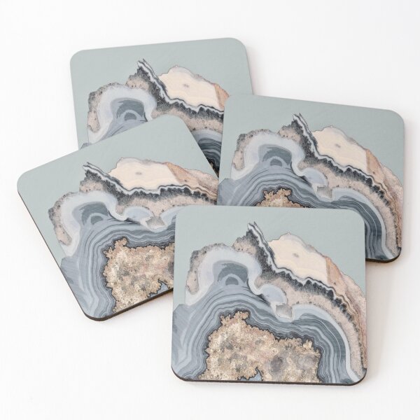 Item preview, Crystalline structures of a gray geode designed and sold by AnnabellaRh.