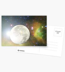 Moon and Galaxy Postcards