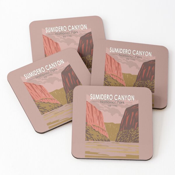 Item preview, Sumidero Canyon National Park Mexico Travel Art Vintage designed and sold by KrisSidDesigns.