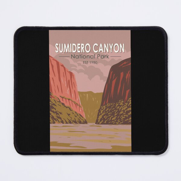 Item preview, Sumidero Canyon National Park Mexico Travel Art Vintage designed and sold by KrisSidDesigns.