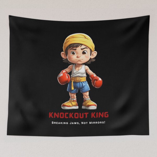 Item preview, Cartoon Boxing Kickboxing Muay Thai Male Fighter designed and sold by ojdart.